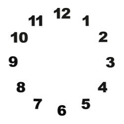 Pack 12 numbers for Nomon clocks