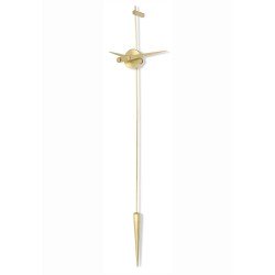 Wall clock Punto y coma gold Nomon