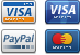 Visa, Visa Electron, Mastercard, Paypal